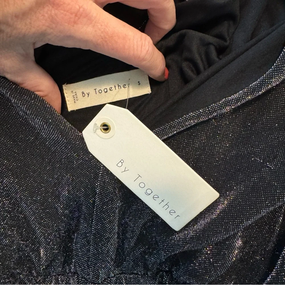 By Together Black Metallic Jumpsuit for Cocktail Nights - Picture 6 of 7